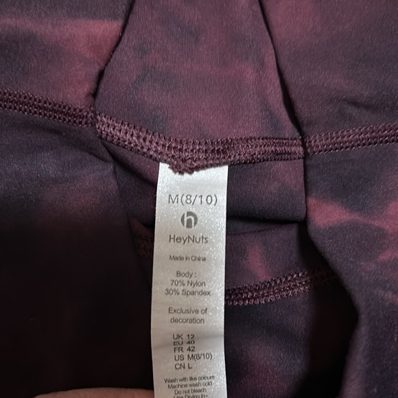 HeyNuts Essential Leggings, High Waisted Compression workout pants - Picture 6 of 7